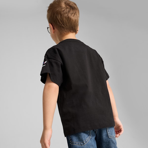 BMW M Motorsport Kid's Relaxed Fit Tee, PUMA Black, extralarge-IND