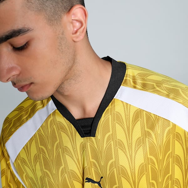 Football Nostalgia Relaxed Fit Long Sleeve Jersey, Fresh Pear-AOP, extralarge-IND