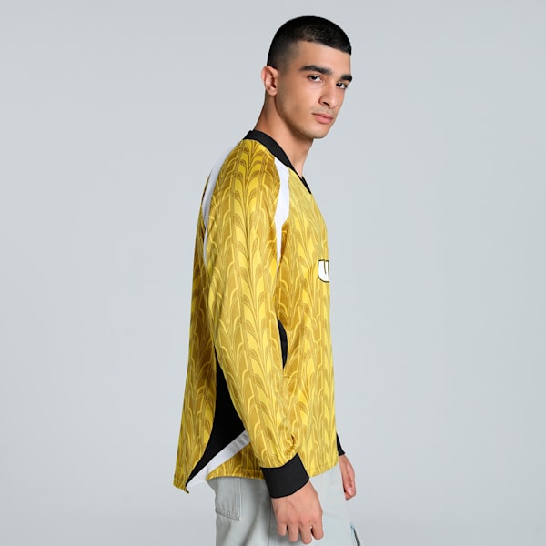Football Nostalgia Relaxed Fit Long Sleeve Jersey, Fresh Pear-AOP, extralarge-IND