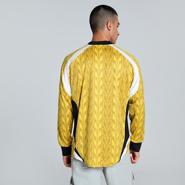 Football Nostalgia Relaxed Fit Long Sleeve Jersey, Fresh Pear-AOP, extralarge-IND