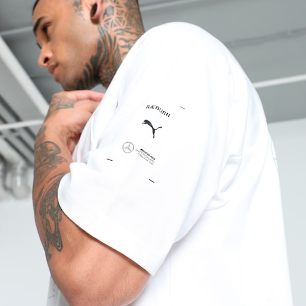 PUMA x MAPF1 x RÆBURN Drivers Men's Motorsport Tee, PUMA White-_44, extralarge-IND