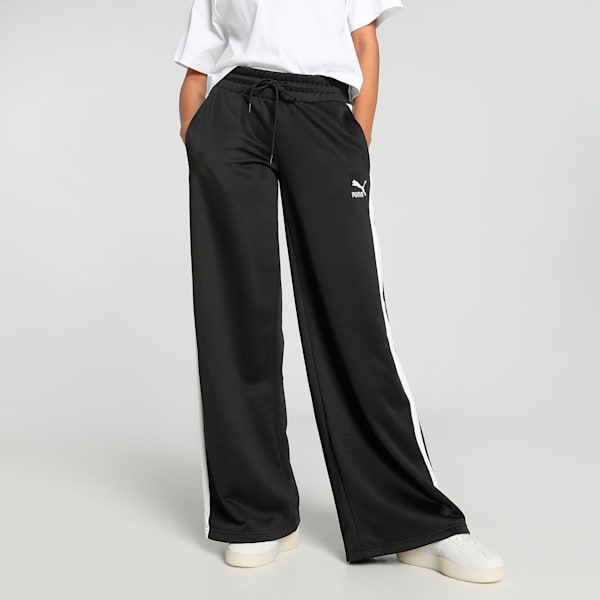 T7 Women's Relaxed Fit Low Rise Track Pants, PUMA Black, extralarge-IND