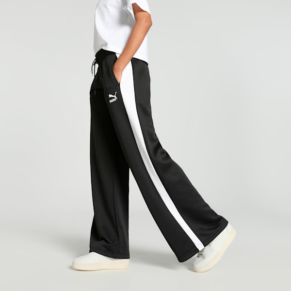 T7 Women's Relaxed Fit Low Rise Track Pants, PUMA Black, extralarge-IND