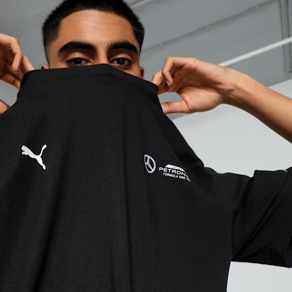 Mercedes-AMG Petronas F1® Neon Energy Men's Relaxed Fit Motorsport Tee, PUMA Black, extralarge-IND