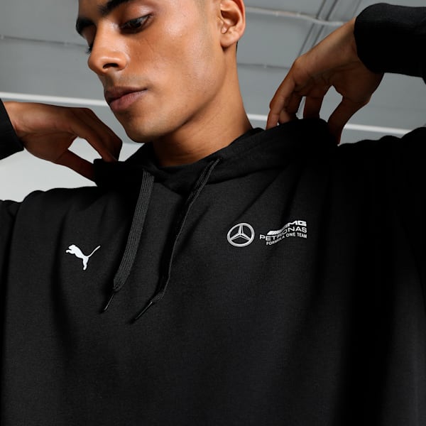 Mercedes-AMG Petronas F1® Neon Energy Men's Relaxed Fit Motorsport Hoodie, PUMA Black, extralarge-IND