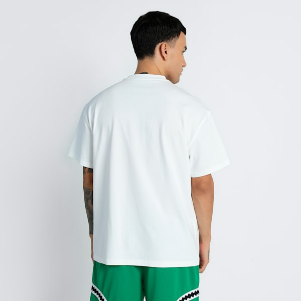Crowd Craze Men's Oversized Fit Basketball Tee, PUMA White, extralarge-IND