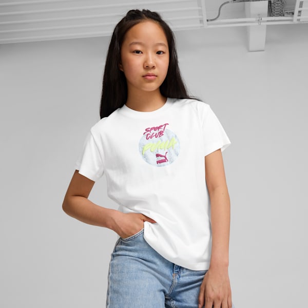 Playera Adolescente GRAPHICS Sportsclub, PUMA White, extralarge