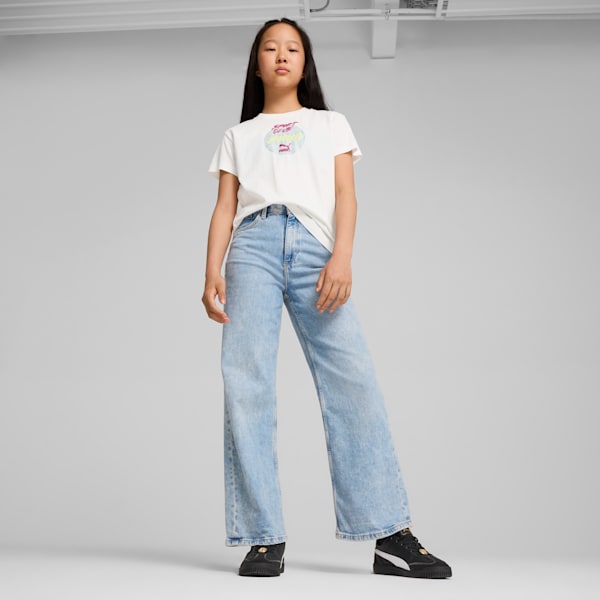 GRAPHICS Sportsclub Big Kids' Tee, PUMA White, extralarge