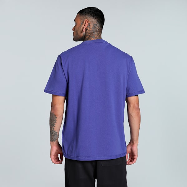 Pivot Men's Relaxed Fit Basketball Tee, Lapis Lazuli, extralarge-IND