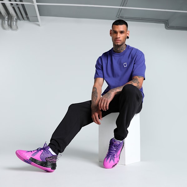 Pivot Men's Relaxed Fit Basketball Tee, Lapis Lazuli, extralarge-IND