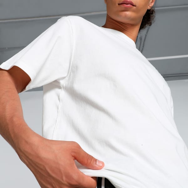 Pivot Men's Relaxed Fit Basketball Tee, PUMA White, extralarge-IND