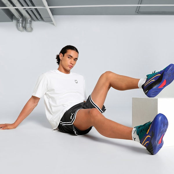 Pivot Men's Relaxed Fit Basketball Tee, PUMA White, extralarge-IND
