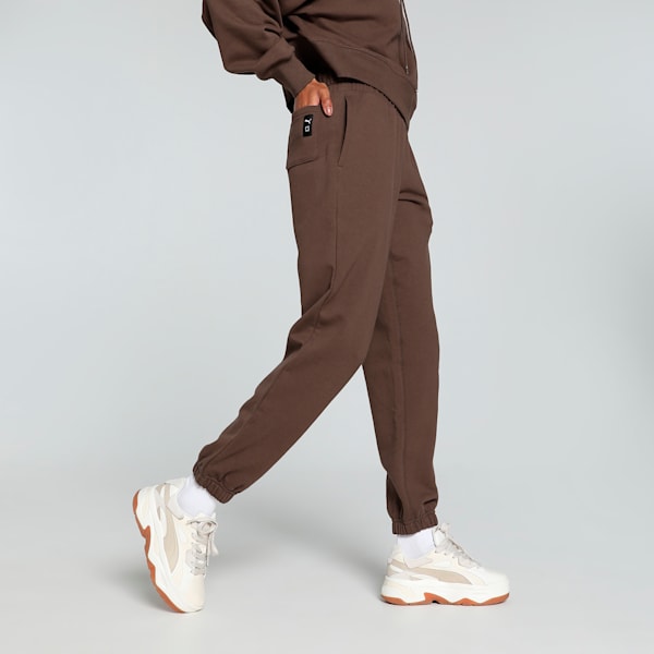 Pivot Basketball Women's Relaxed Fit Sweat Pants, Espresso Brown, extralarge-IND