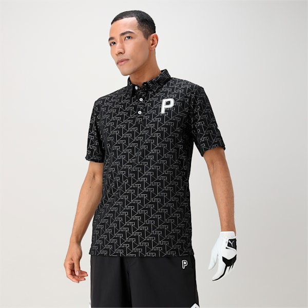 お歳暮 ジャカード パイル ゴルフ PUMA公式】メンズ Pロゴ ポロシャツ 半袖 プーマ