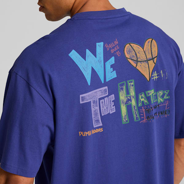 Getting Crafty Basketball Tee IV, Lapis Lazuli, extralarge