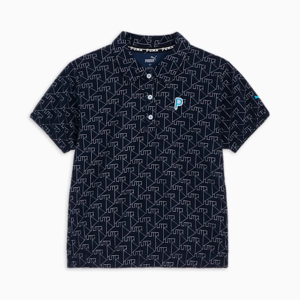 ウィメンズ ゴルフ P ジャガード パイル リラックス ポロシャツ, Deep Navy, extralarge-JPN