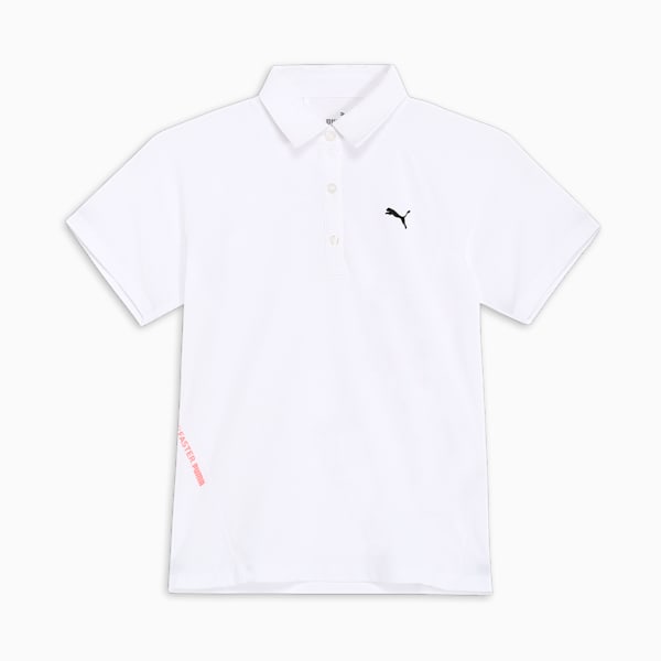 ウィメンズ ゴルフ パフォーマンス ストレッチ テックカット  半袖 ポロシャツ, White Glow, extralarge-JPN