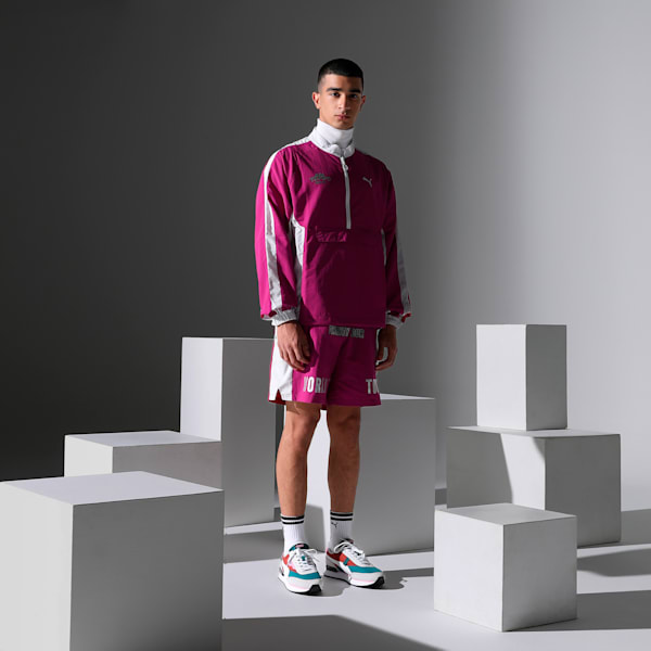 PUMA x MÁS TIEMPO Men's Relaxed Fit Track Top, Magenta Gleam, extralarge-IND