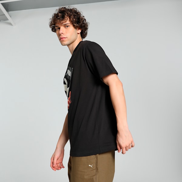 PUMA x MÁS TIEMPO Men's Relaxed Fit Tee, PUMA Black, extralarge-IND