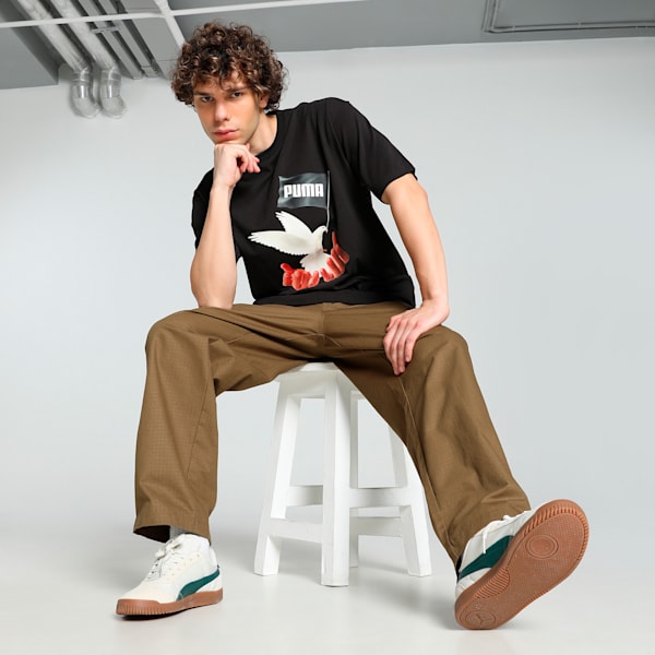 PUMA x MÁS TIEMPO Men's Relaxed Fit Tee, PUMA Black, extralarge-IND