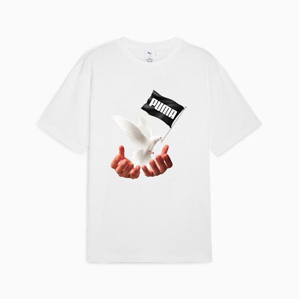 メンズ PUMA x MAS TIEMPO 24 半袖 Tシャツ, PUMA White, extralarge-JPN
