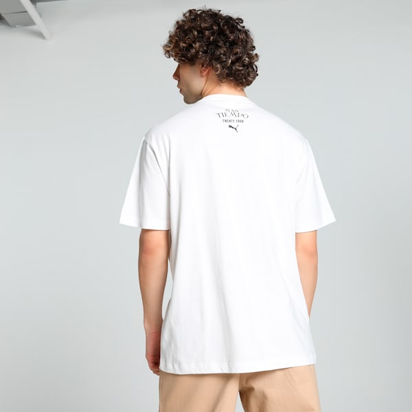 PUMA x MÁS TIEMPO Men's Relaxed Fit Tee, PUMA White, extralarge-IND