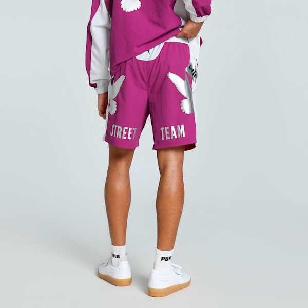 PUMA x MÁS TIEMPO Men's Relaxed Fit Shorts, Magenta Gleam, extralarge-IND