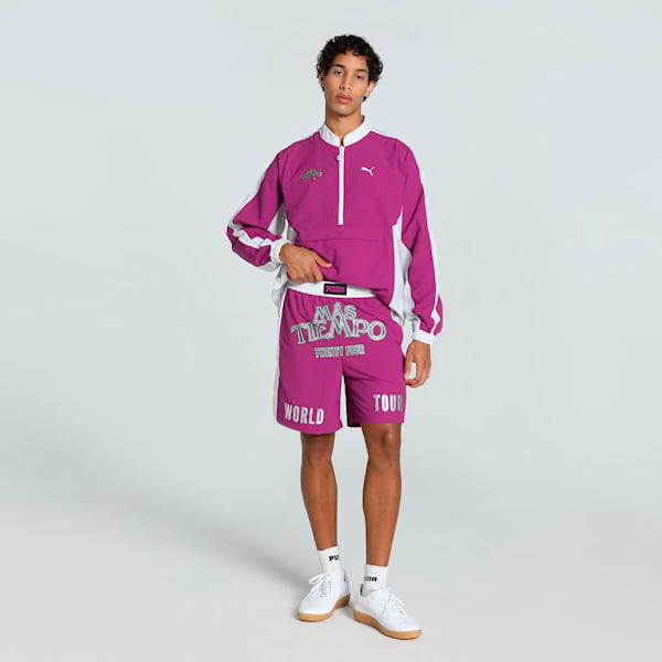 PUMA x MÁS TIEMPO Men's Relaxed Fit Shorts, Magenta Gleam, extralarge-IND