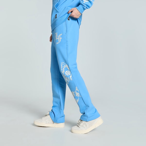 PUMA HOOPS x LAFRANCÉ Mosaic Men's Basketball Sweatpants, Team Light Blue, extralarge-IND