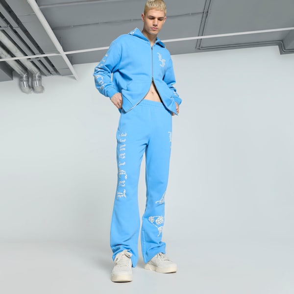 PUMA HOOPS x LAFRANCÉ Mosaic Men's Basketball Sweatpants, Team Light Blue, extralarge-IND