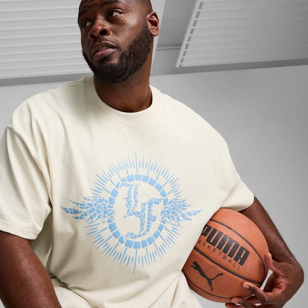 メンズ バスケットボール カルチャー HOOPS x LF MOSAIC 半袖 Tシャツ, Alpine Snow, extralarge-JPN