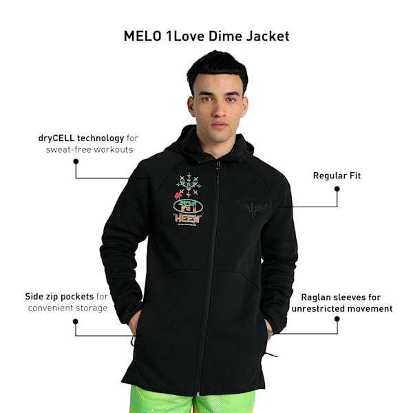 MELO 1Love Dime Men's Basketball Jacket, PUMA Black, extralarge-IND