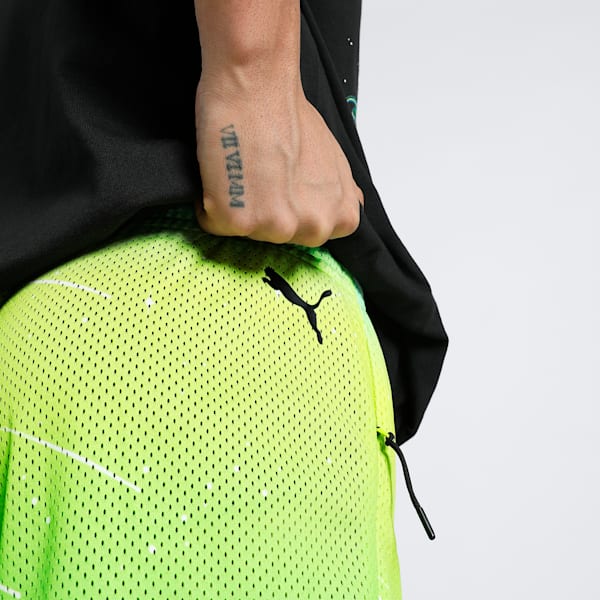 MELO 1Love Men's Relaxed Fit Basketball Shorts, Yellow Alert, extralarge-IND