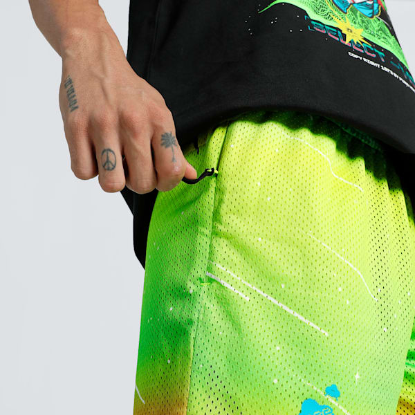 MELO 1Love Men's Relaxed Fit Basketball Shorts, Yellow Alert, extralarge-IND