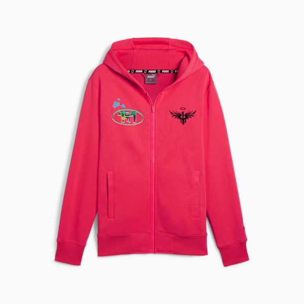 Sudadera Hombre MELO 1Love Full-Zip, Pink Alert, extralarge