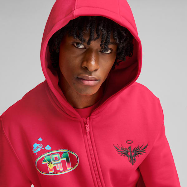 Sudadera Hombre MELO 1Love Full-Zip, Pink Alert, extralarge