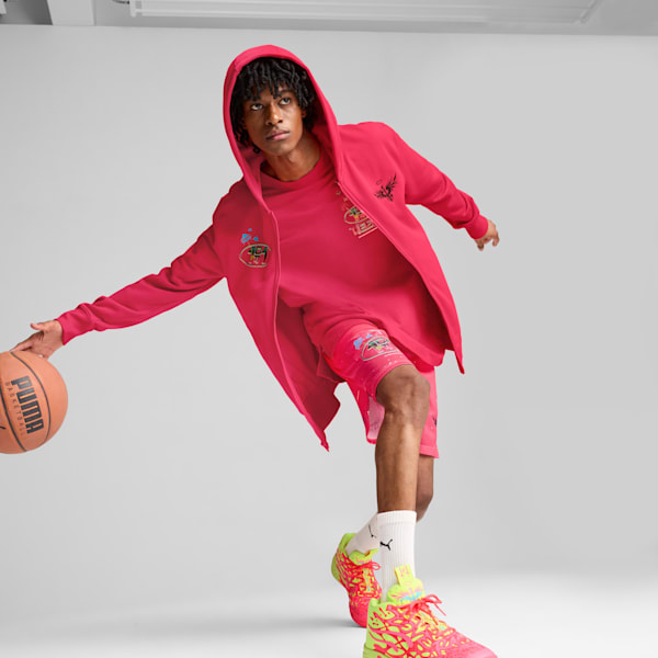 Sudadera Hombre MELO 1Love Full-Zip, Pink Alert, extralarge