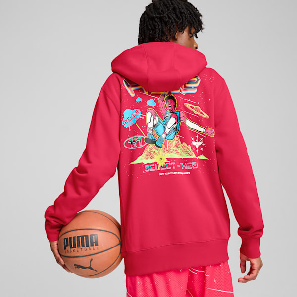 Sudadera Hombre MELO 1Love Full-Zip, Pink Alert, extralarge
