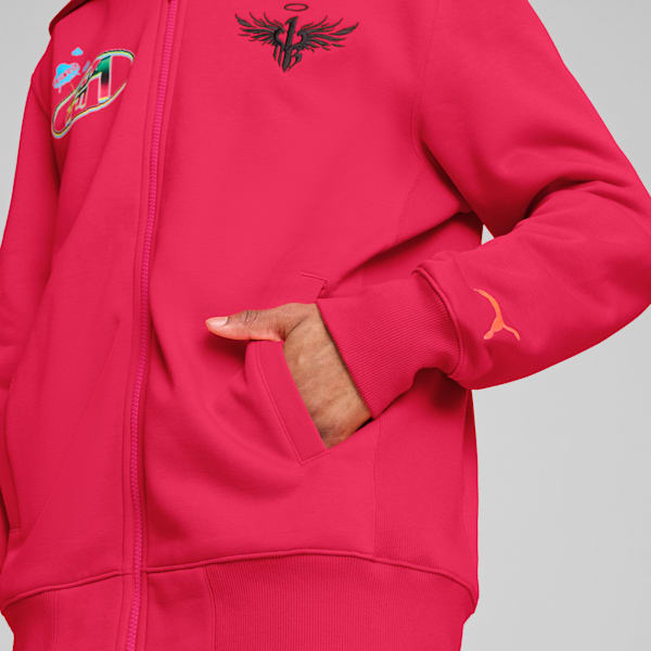 Sudadera Hombre MELO 1Love Full-Zip, Pink Alert, extralarge