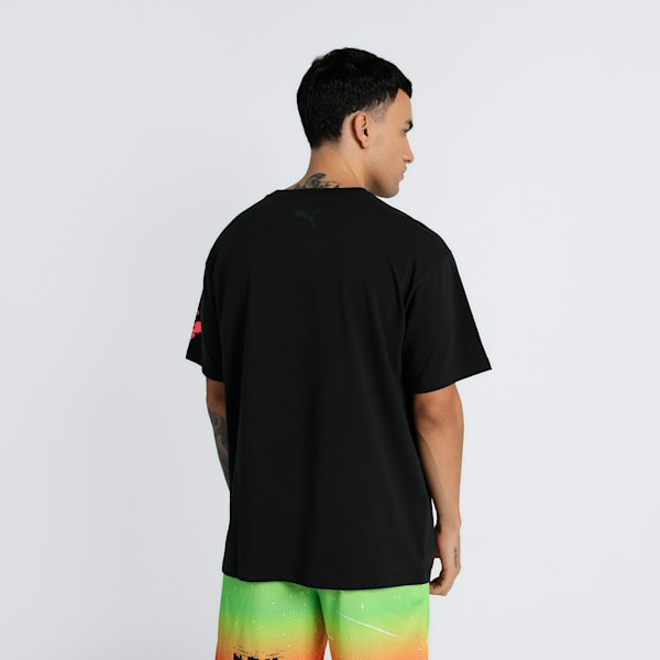 MELO 1Love Men's Oversized Fit Basketball Tee, PUMA Black, extralarge-IND