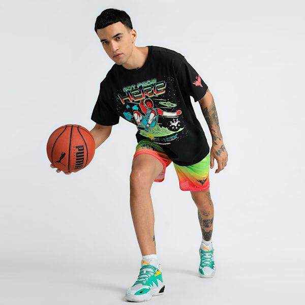 MELO 1Love Men's Oversized Fit Basketball Tee, PUMA Black, extralarge-IND