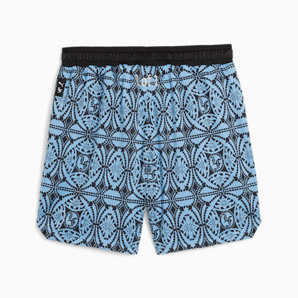 Short PUMA HOOPS x LAFRANCÉ Mosaic Homme, Team Light Blue-AOP, extralarge