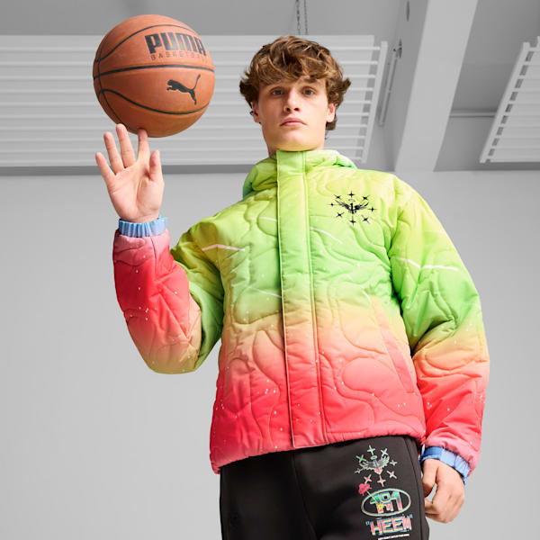 PUMA x LAMELO BALL 1Love Men's Basketball Jacket, Yellow Alert, extralarge