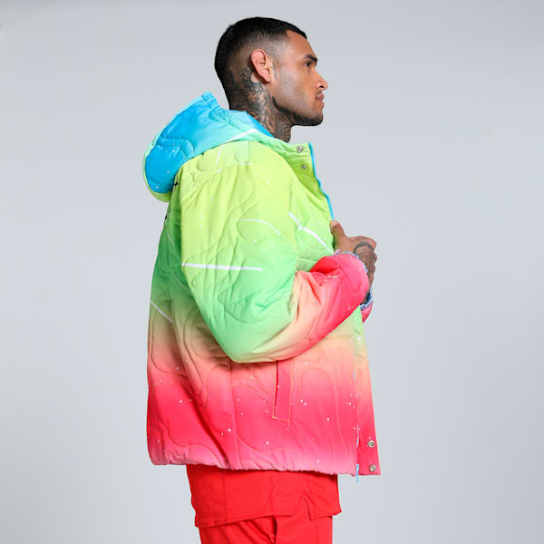 MELO 1Love Men's Relaxed Fit Basketball Jacket, Yellow Alert, extralarge-IND