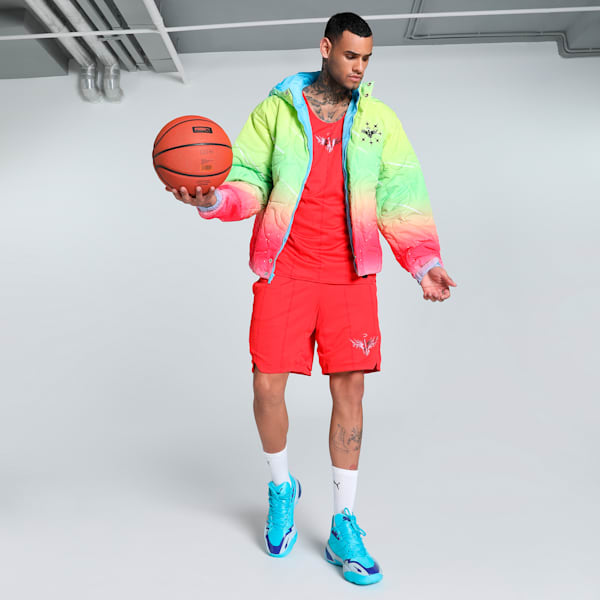 MELO 1Love Men's Relaxed Fit Basketball Jacket, Yellow Alert, extralarge-IND