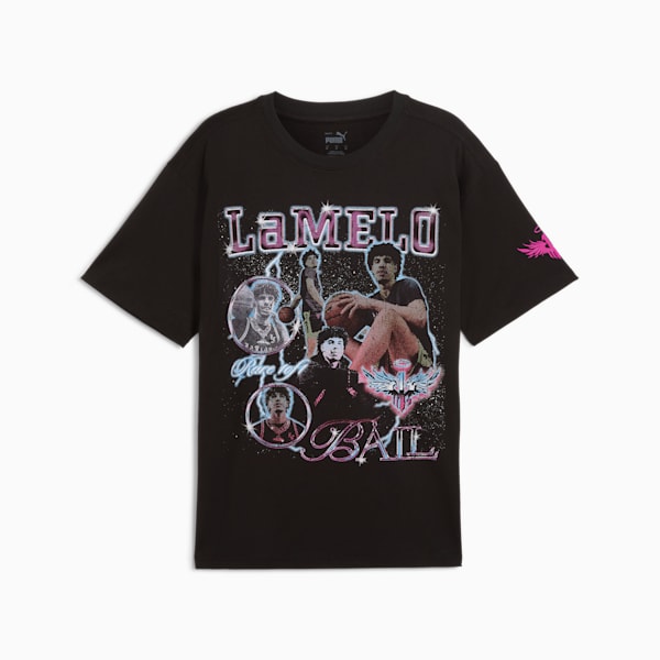 PUMA x LAMELO BALL Iridescent Men's Basketball Tee, PUMA Black, extralarge