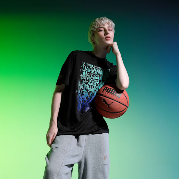 HOOPS x HARRY POTTER™ Women's Oversized Basketball Tee, PUMA Black, extralarge-IND
