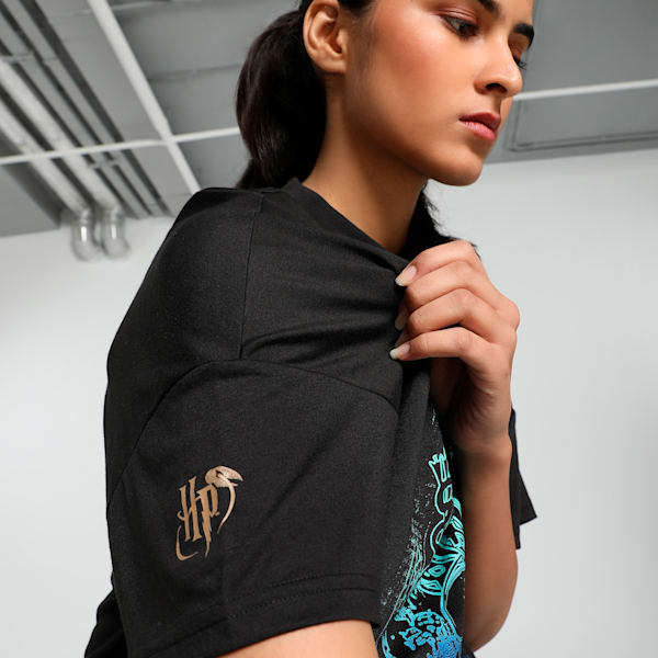 HOOPS x HARRY POTTER™ Women's Oversized Basketball Tee, PUMA Black, extralarge-IND
