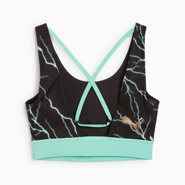 PUMA HOOPS x HARRY POTTER™ Women's Sports Bra, PUMA Black-AOP, extralarge