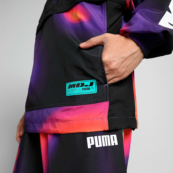MAPF1 x MDJ Statement Men's Relaxed Fit Woven Jacket, PUMA White-AOP, extralarge-IND